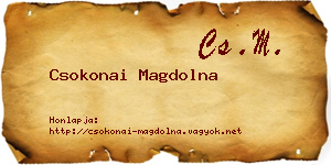 Csokonai Magdolna névjegykártya